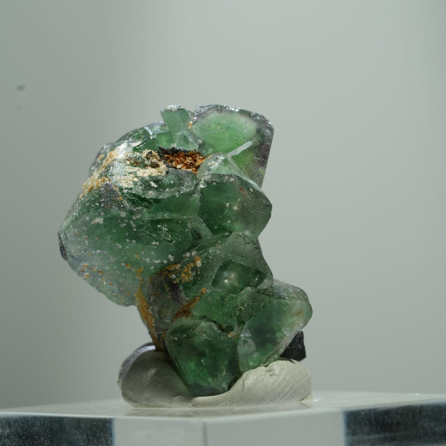 Phantom Fluorit Würfel, Schörl Turmalin, Muskovit Erongo, Namibia 13*10*8mm #13511