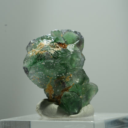 Phantom Fluorit Würfel, Schörl Turmalin, Muskovit Erongo, Namibia 13*10*8mm #13511