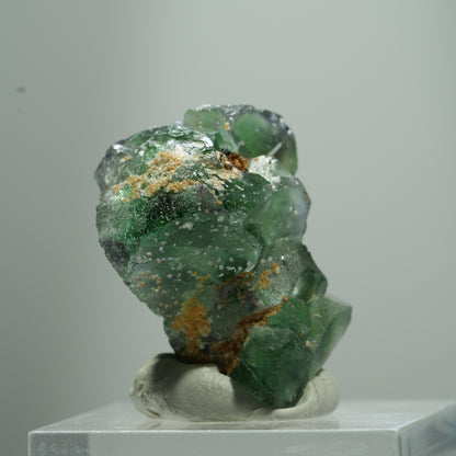 Phantom Fluorit Würfel, Schörl Turmalin, Muskovit Erongo, Namibia 13*10*8mm #13511