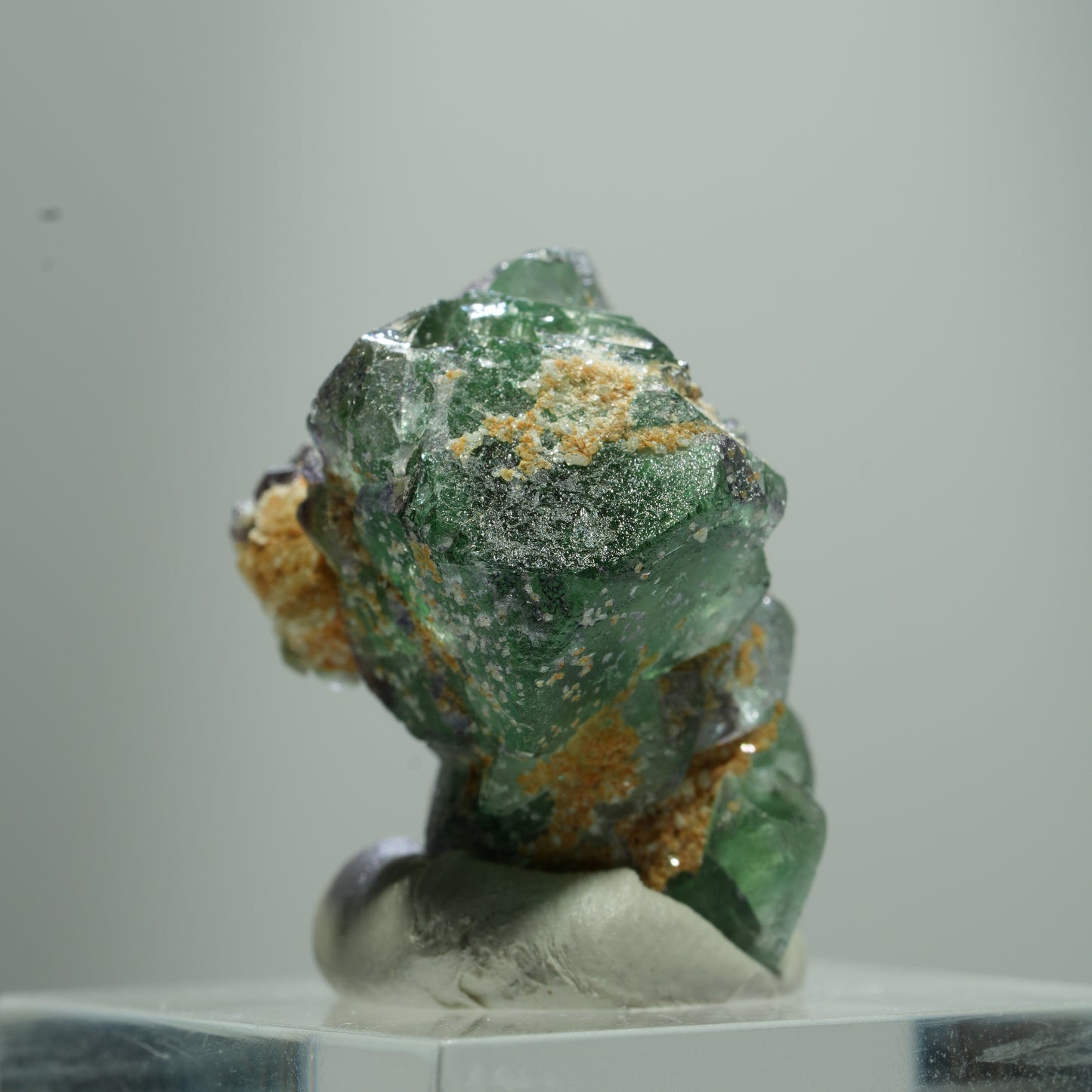 Phantom Fluorit Würfel, Schörl Turmalin, Muskovit Erongo, Namibia 13*10*8mm #13511