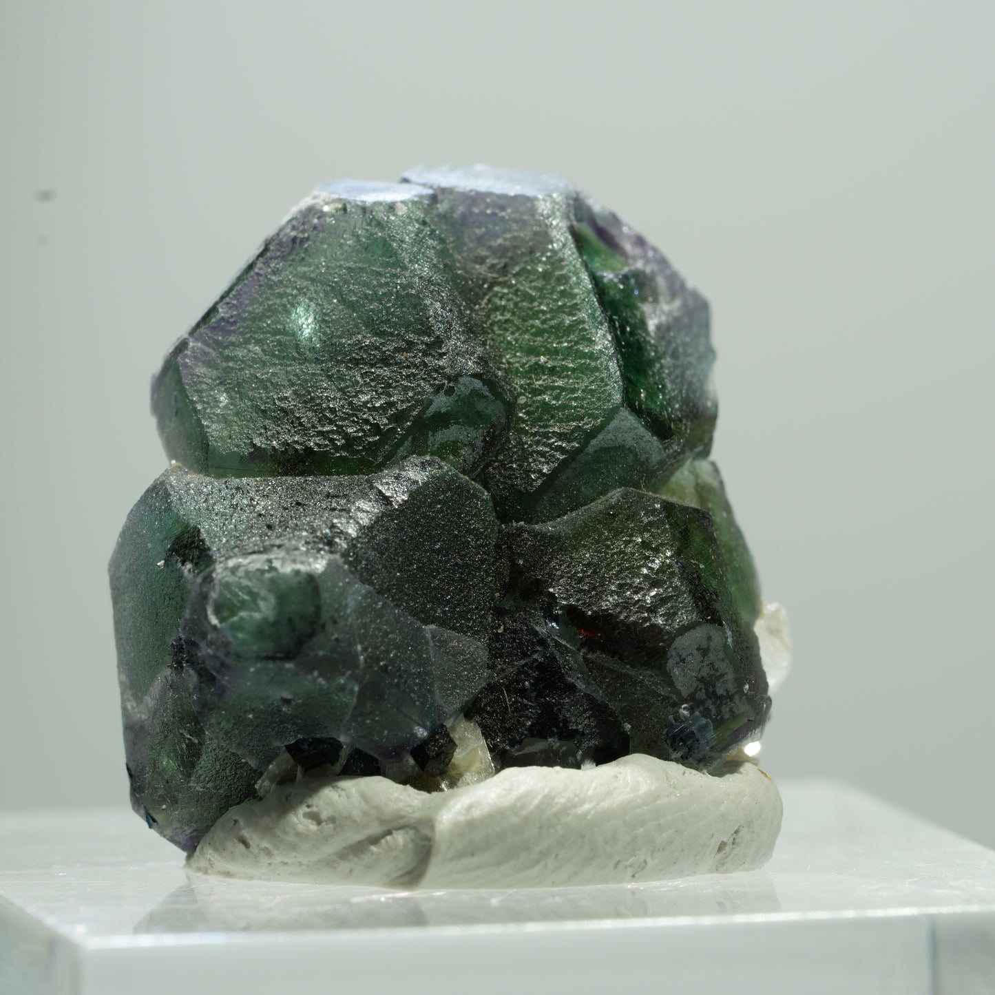 Phantom Fluorit hexagonal, Schörl Turmalin, Muskovit Erongo, Namibia 11*9*8mm #13514