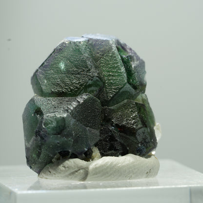 Phantom Fluorit hexagonal, Schörl Turmalin, Muskovit Erongo, Namibia 11*9*8mm #13514
