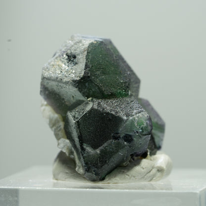 Phantom Fluorit hexagonal, Schörl Turmalin, Muskovit Erongo, Namibia 11*9*8mm #13514