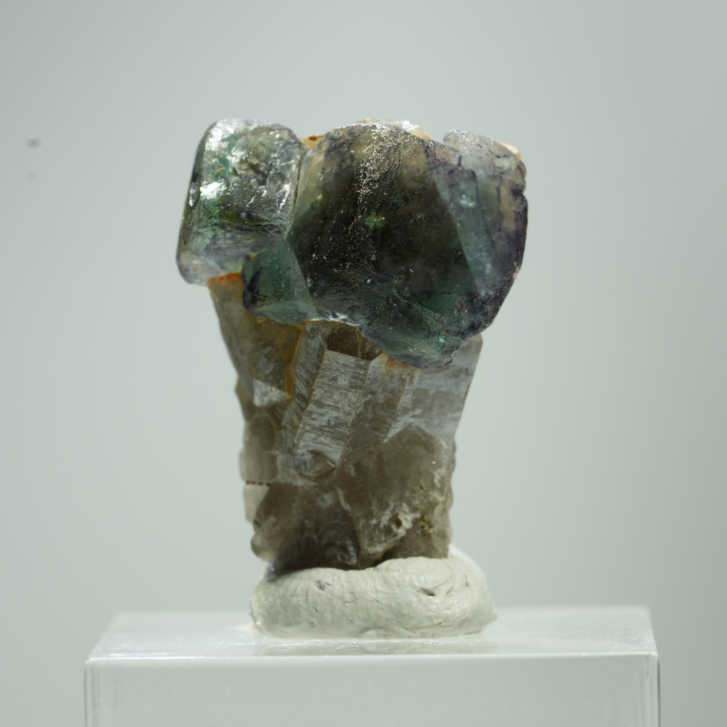 Seltene Phantom Fluorit, Rauchquarz Stufe Erongo, Namibia 13*9*7mm #13520
