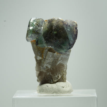 Seltene Phantom Fluorit, Rauchquarz Stufe Erongo, Namibia 13*9*7mm #13520
