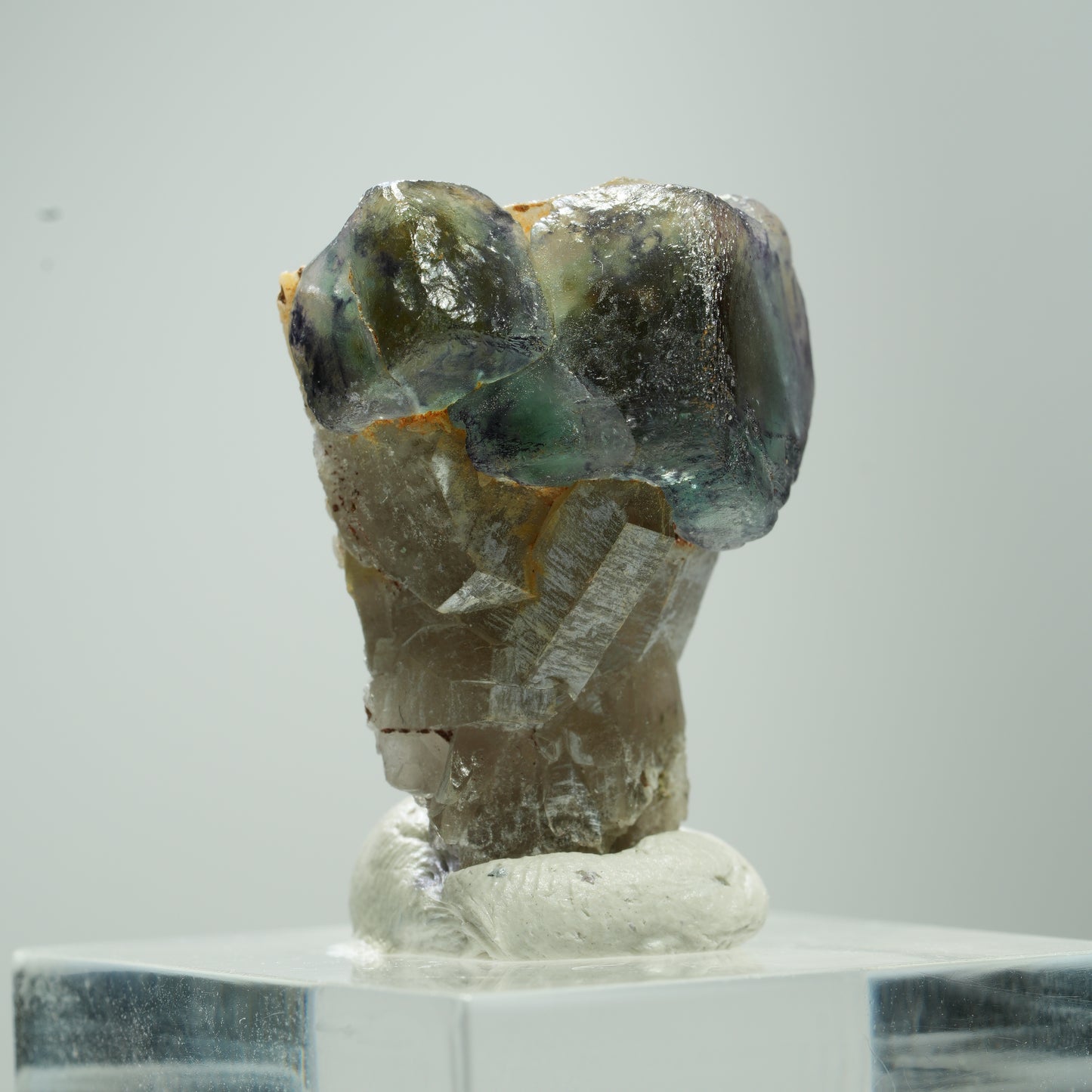 Seltene Phantom Fluorit, Rauchquarz Stufe Erongo, Namibia 13*9*7mm #13520