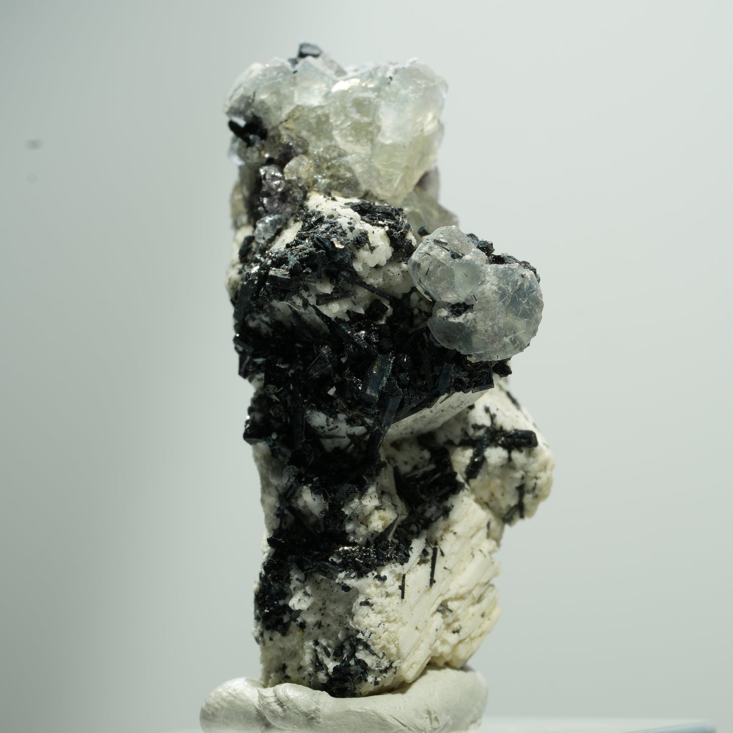 Seltene Phantom Fluorit, Orthoklas, Rauchquarz Stufe Erongo, Namibia 21*12*12mm #13522