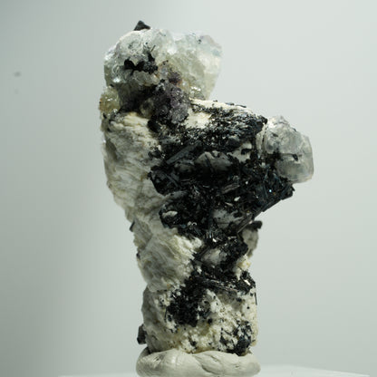 Seltene Phantom Fluorit, Orthoklas, Rauchquarz Stufe Erongo, Namibia 21*12*12mm #13522