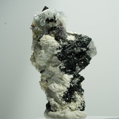 Seltene Phantom Fluorit, Orthoklas, Rauchquarz Stufe Erongo, Namibia 21*12*12mm #13522