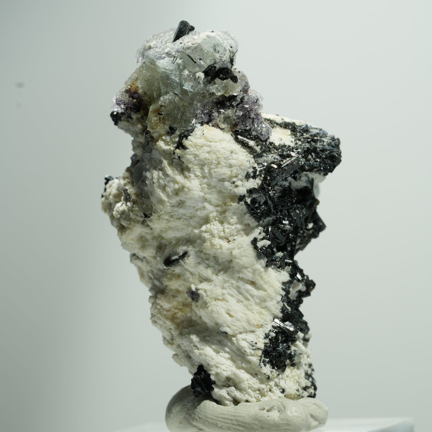 Seltene Phantom Fluorit, Orthoklas, Rauchquarz Stufe Erongo, Namibia 21*12*12mm #13522