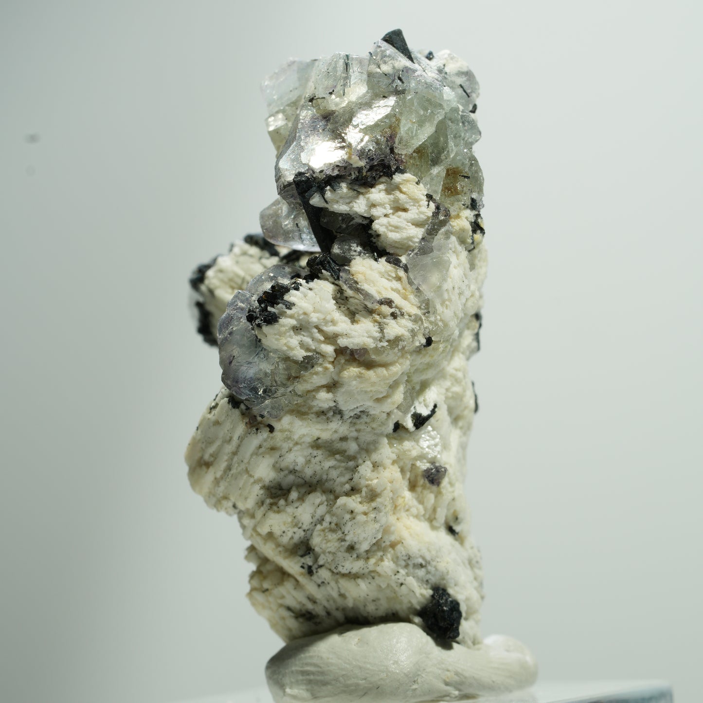 Seltene Phantom Fluorit, Orthoklas, Rauchquarz Stufe Erongo, Namibia 21*12*12mm #13522