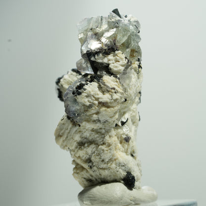 Seltene Phantom Fluorit, Orthoklas, Rauchquarz Stufe Erongo, Namibia 21*12*12mm #13522