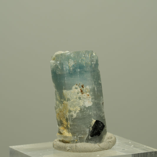 Aquamarin, Schörl Turmalin, Orthoklas Stufe Erongo, Namibia 12*6*6mm #13524