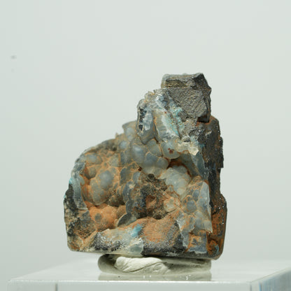 Rare sphère de shattuckite sur matrice Kaokoveld, Namibie 11*9*7mm #13526