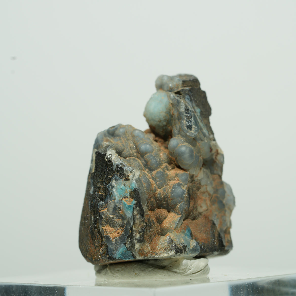 Rare sphère de shattuckite sur matrice Kaokoveld, Namibie 11*9*7mm #13526