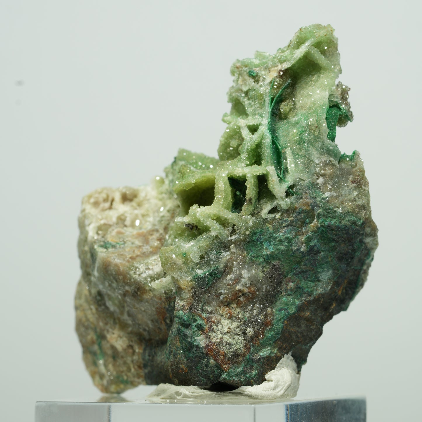 Seltene Malachit, Chrysokoll, Quarz Stufe Kaokoveld, Namibia 27*18*11mm #13527