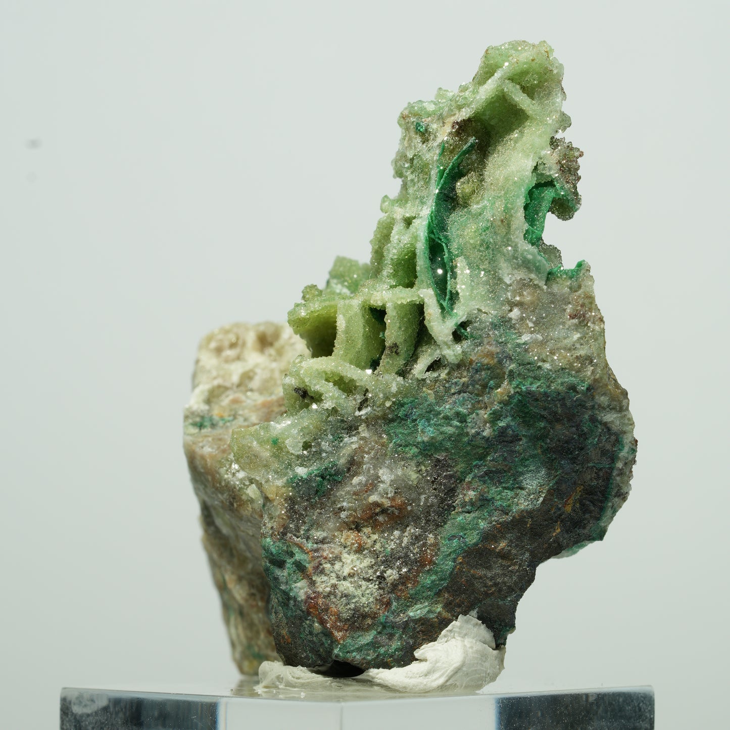 Seltene Malachit, Chrysokoll, Quarz Stufe Kaokoveld, Namibia 27*18*11mm #13527