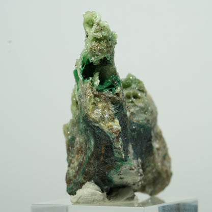 Seltene Malachit, Chrysokoll, Quarz Stufe Kaokoveld, Namibia 27*18*11mm #13527