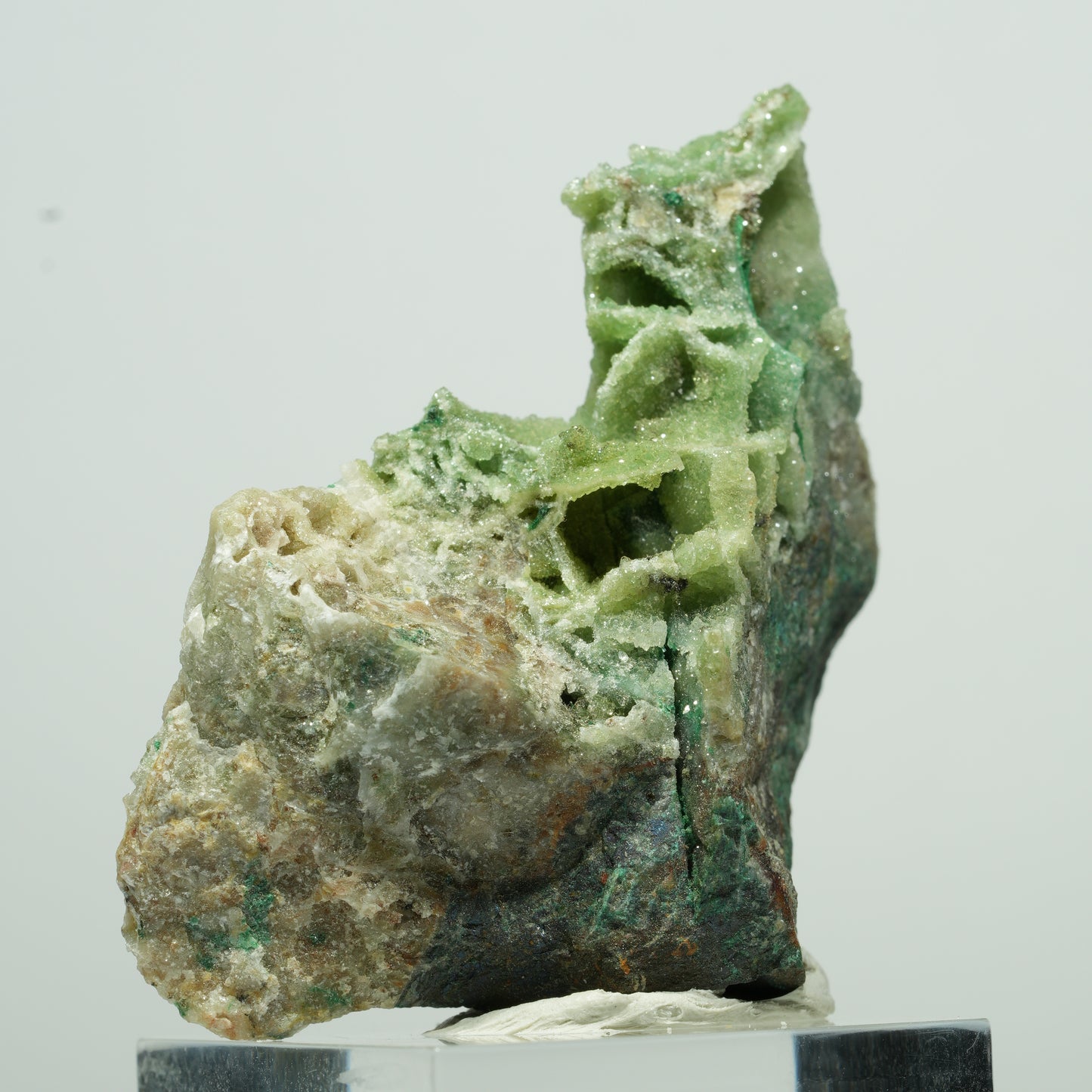 Seltene Malachit, Chrysokoll, Quarz Stufe Kaokoveld, Namibia 27*18*11mm #13527