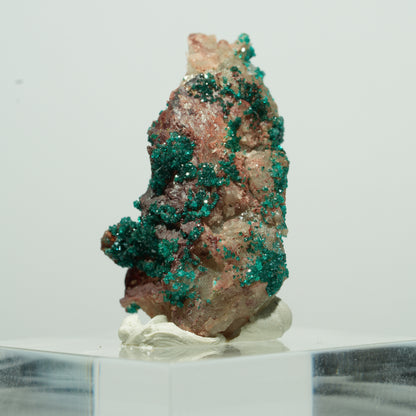 Seltene Dioptas auf Quarz Stufe Kaokoveld, Namibia 15*10*7mm #13529