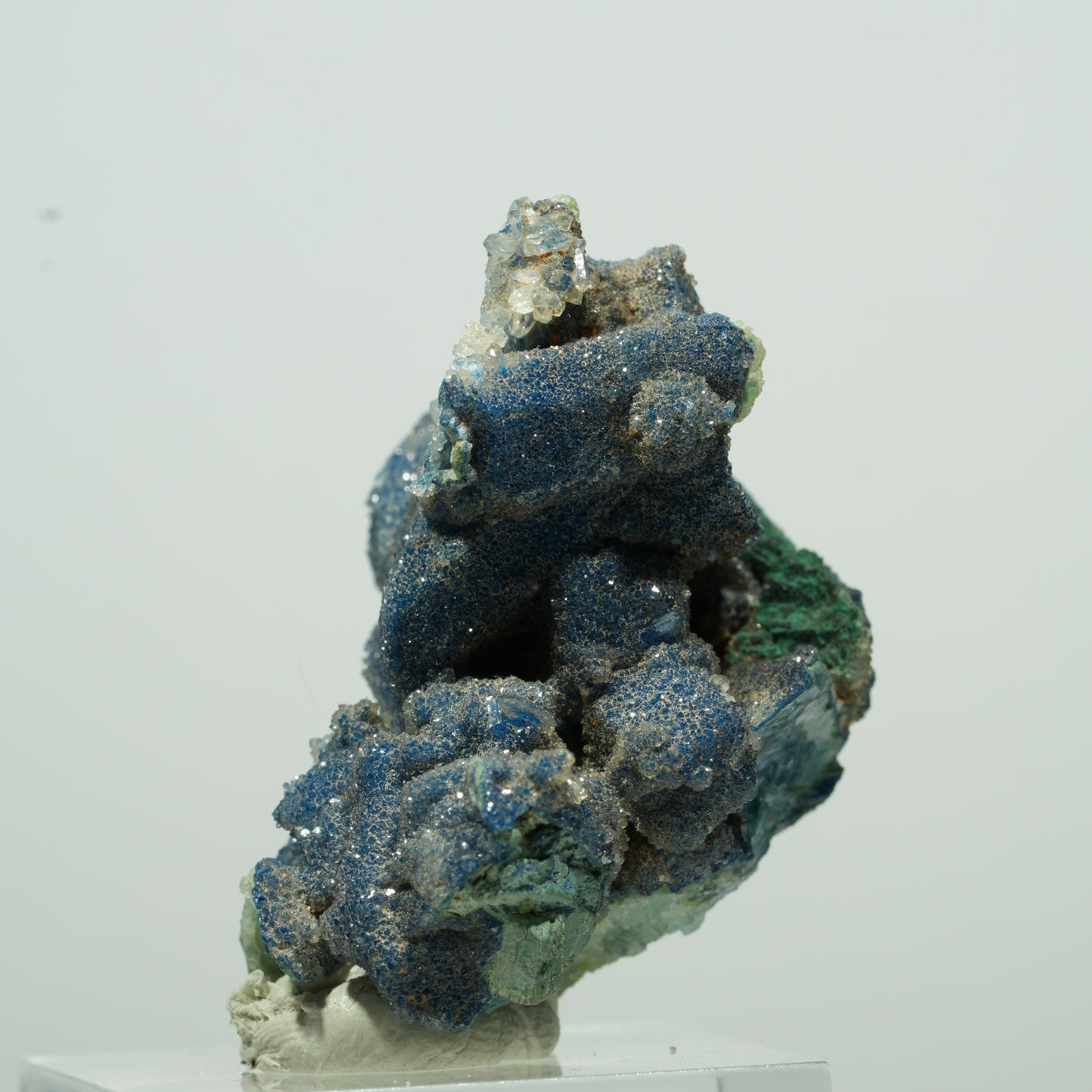 Seltene Shattuckit, Malachit, Quarz Stufe Kaokoveld, Namibia 18*16*13mm #13531