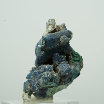 Seltene Shattuckit, Malachit, Quarz Stufe Kaokoveld, Namibia 18*16*13mm #13531