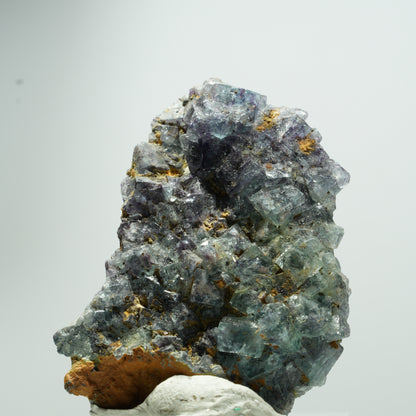 Seltene Phantom Fluorit Würfel Stufe, grün lila blau Erongo, Namibia 20*16*5mm #13535