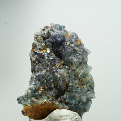 Seltene Phantom Fluorit Würfel Stufe, grün lila blau Erongo, Namibia 20*16*5mm #13535