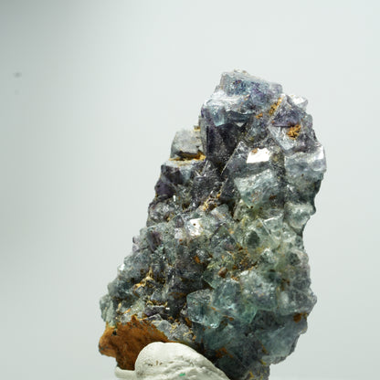 Seltene Phantom Fluorit Würfel Stufe, grün lila blau Erongo, Namibia 20*16*5mm #13535