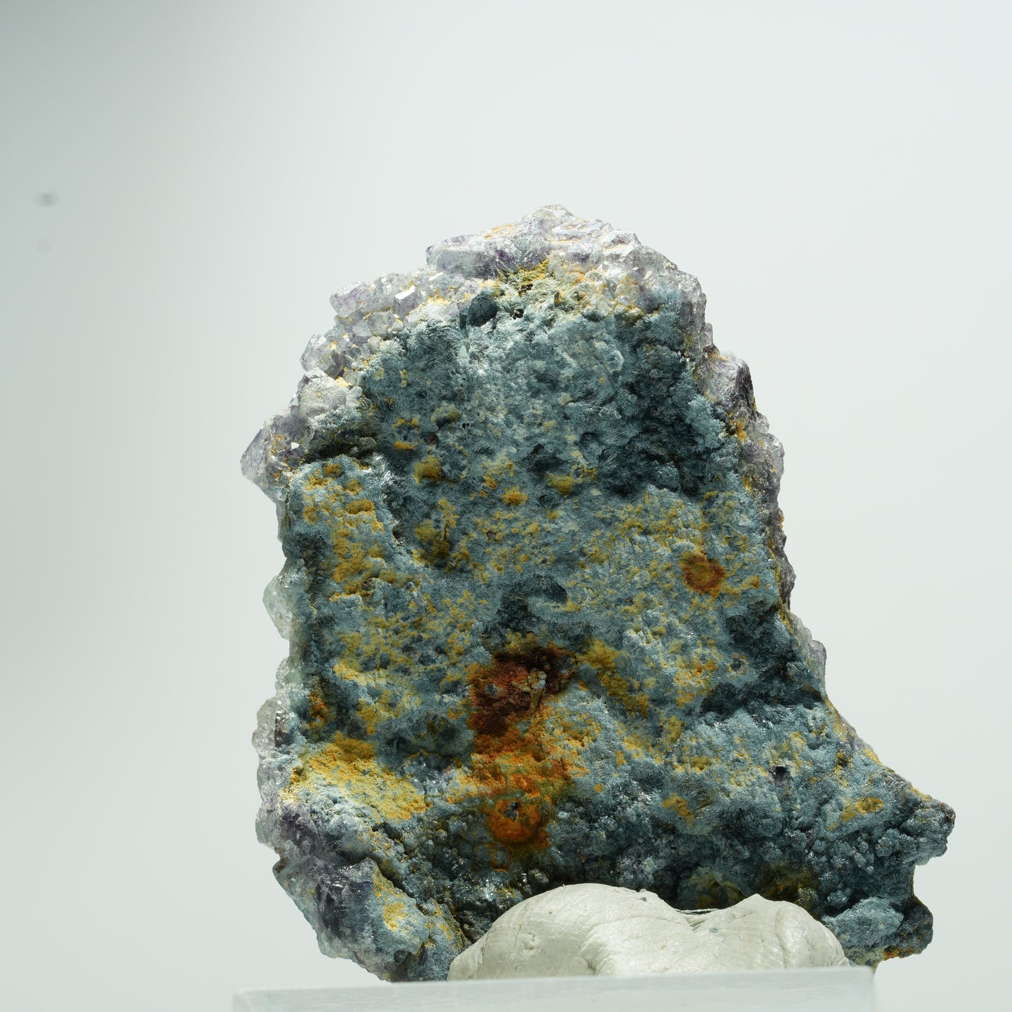 Seltene Phantom Fluorit Würfel Stufe, grün lila blau Erongo, Namibia 20*16*5mm #13535