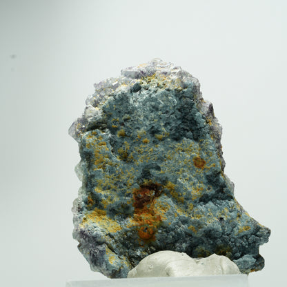 Seltene Phantom Fluorit Würfel Stufe, grün lila blau Erongo, Namibia 20*16*5mm #13535
