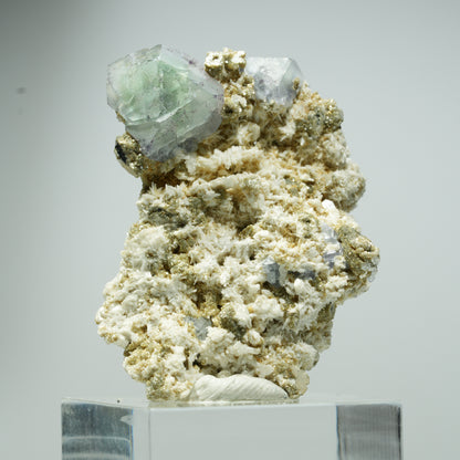 Fluorine fantôme rare, Orthoclase, Muscovite d'Erongo, Namibie 20*17*10mm #13537
