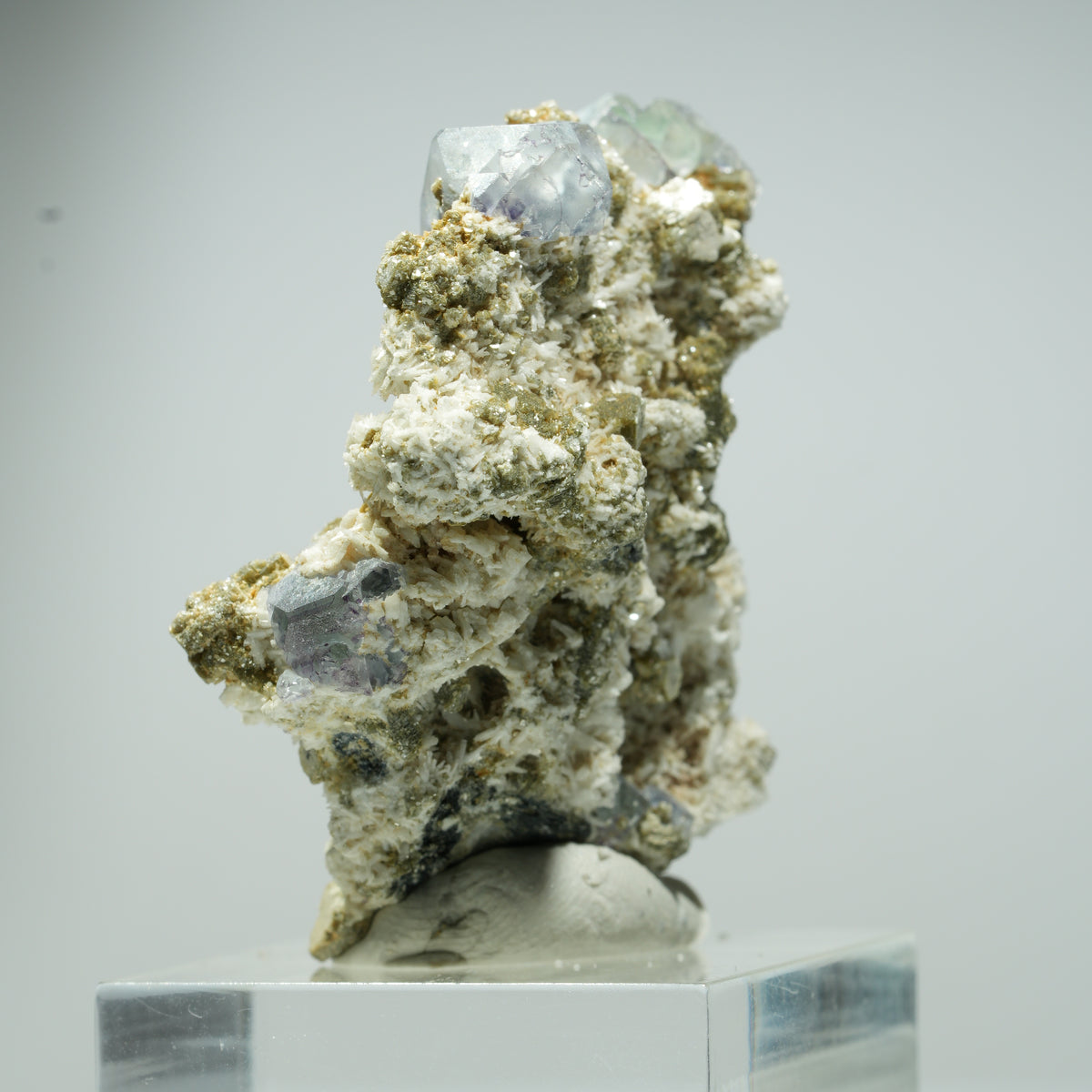 Fluorine fantôme rare, Orthoclase, Muscovite d'Erongo, Namibie 20*17*10mm #13537