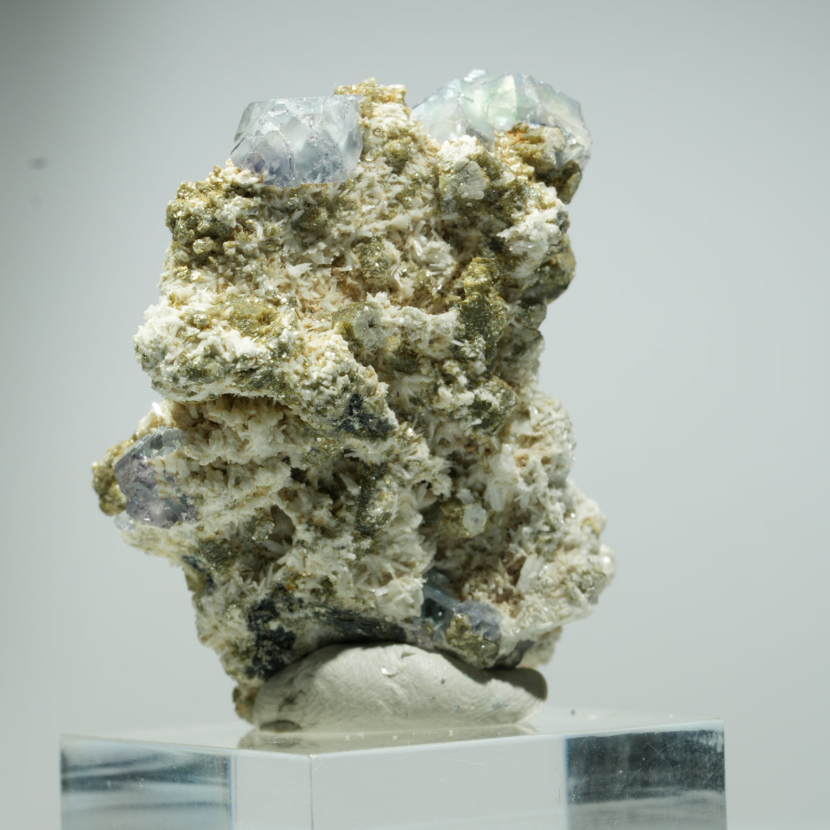 Fluorine fantôme rare, Orthoclase, Muscovite d'Erongo, Namibie 20*17*10mm #13537