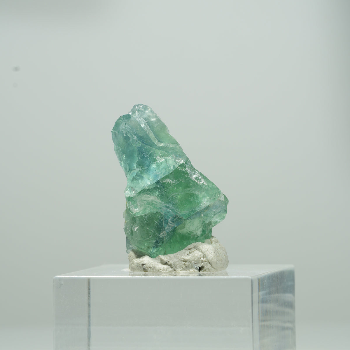 Cube de fluorine fantôme limpide, vert Erongo, Namibie 11*9*8mm #13565