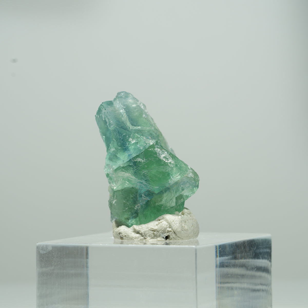 Cube de fluorine fantôme limpide, vert Erongo, Namibie 11*9*8mm #13565