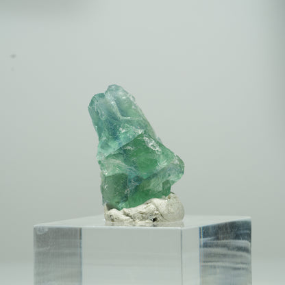 Cube de fluorine fantôme limpide, vert Erongo, Namibie 11*9*8mm #13565