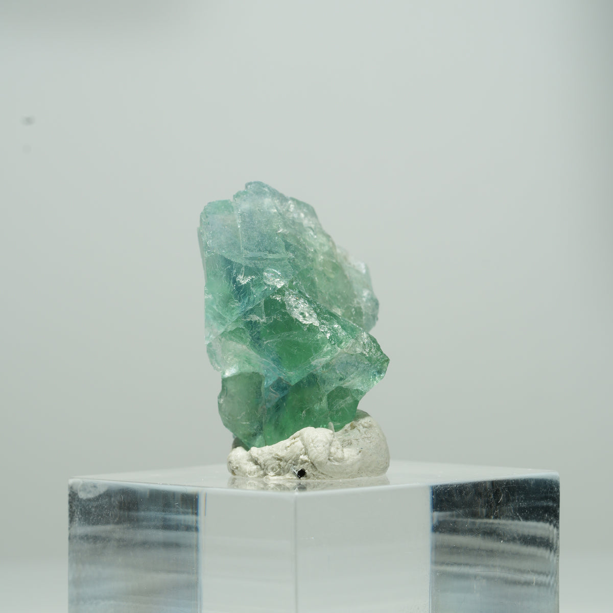 Cube de fluorine fantôme limpide, vert Erongo, Namibie 11*9*8mm #13565