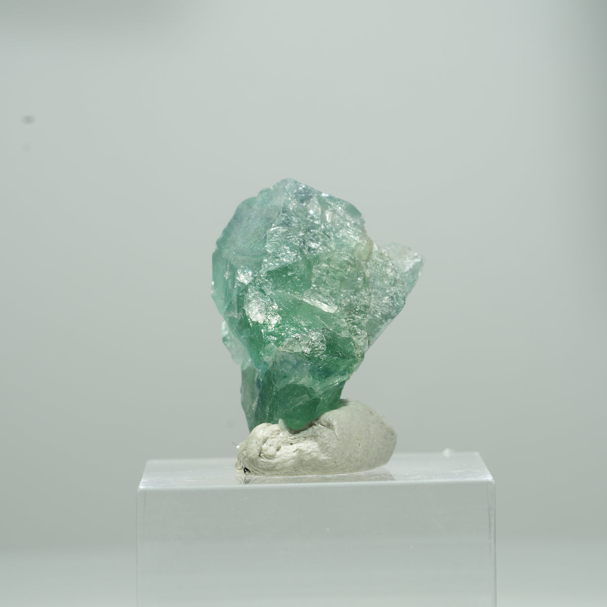 Cube de fluorine fantôme limpide, vert Erongo, Namibie 11*9*8mm #13565