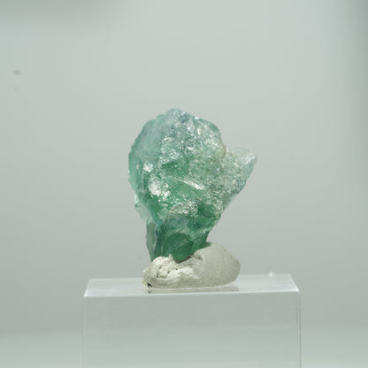 Cube de fluorine fantôme limpide, vert Erongo, Namibie 11*9*8mm #13565