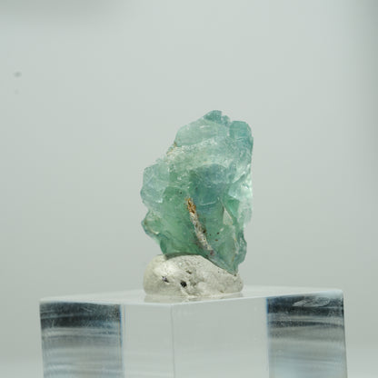 Cube de fluorine fantôme limpide, vert Erongo, Namibie 11*9*8mm #13565