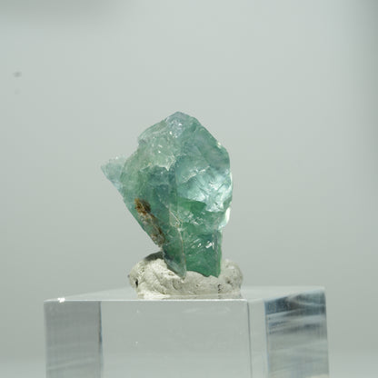 Cube de fluorine fantôme limpide, vert Erongo, Namibie 11*9*8mm #13565