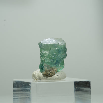 Klare Phantom Fluorit Würfel Stufe, grün Erongo, Namibia 11*8*7mm #13567