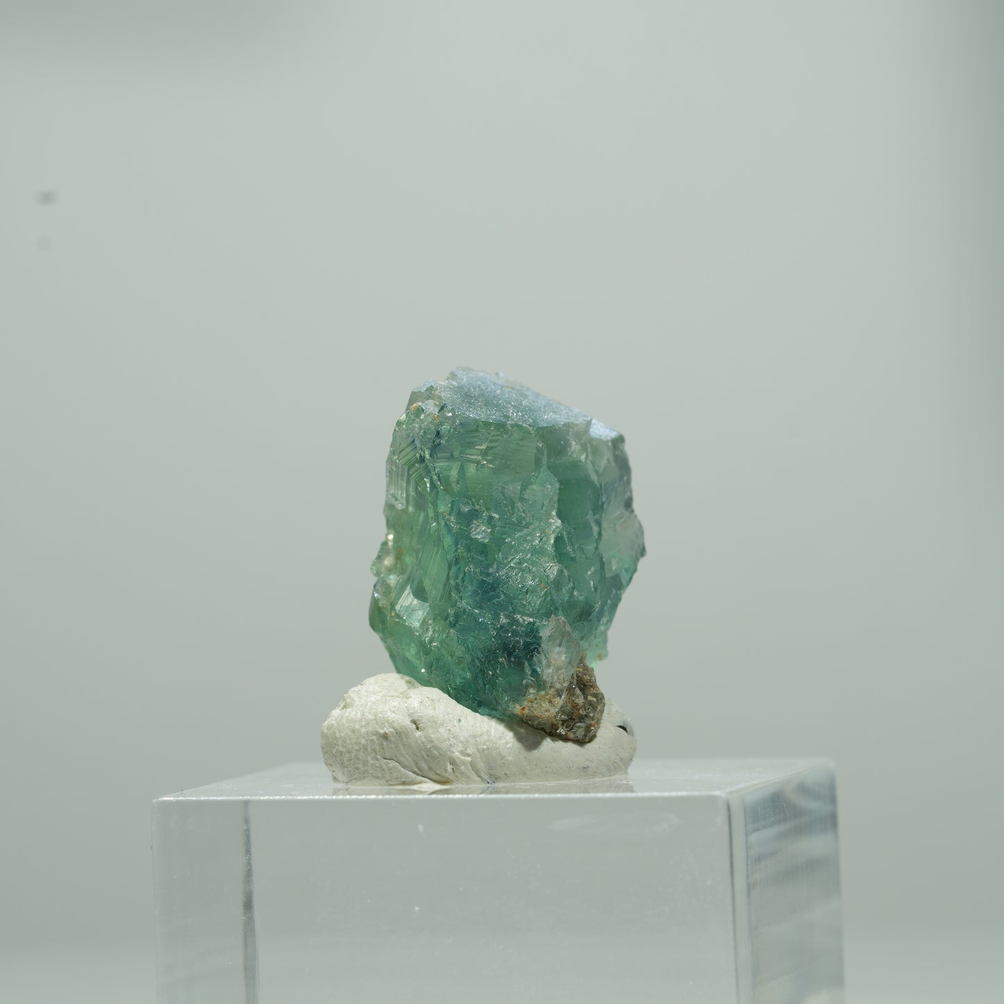 Klare Phantom Fluorit Würfel Stufe, grün Erongo, Namibia 11*8*7mm #13567