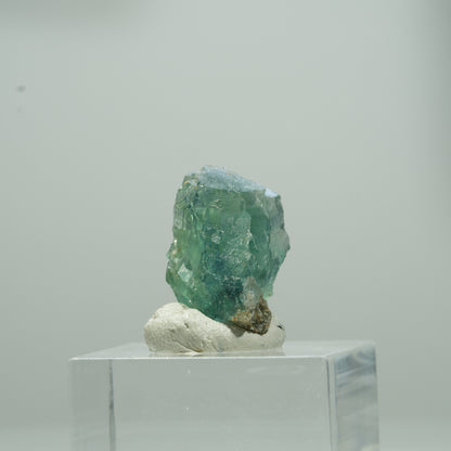 Klare Phantom Fluorit Würfel Stufe, grün Erongo, Namibia 11*8*7mm #13567