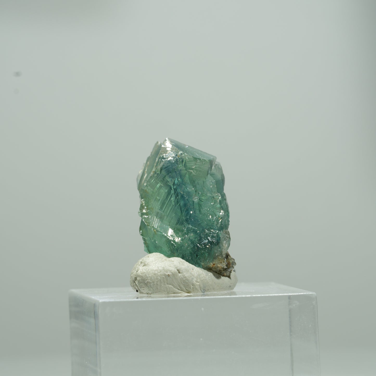 Klare Phantom Fluorit Würfel Stufe, grün Erongo, Namibia 11*8*7mm #13567