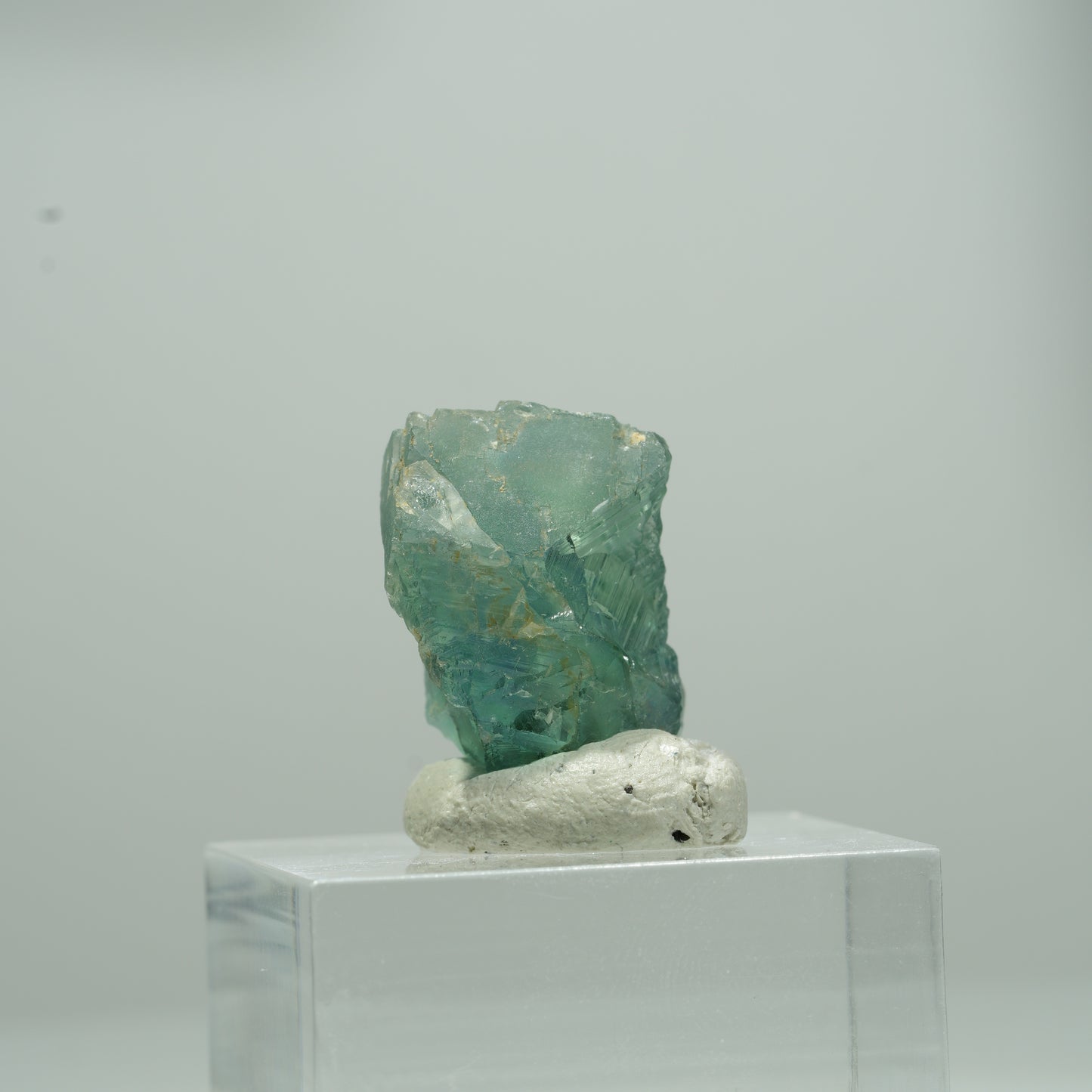 Klare Phantom Fluorit Würfel Stufe, grün Erongo, Namibia 11*8*7mm #13567