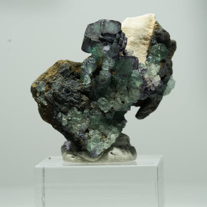 Seltene Phantom Fluorit, Orthoklas Stufe Erongo, Namibia 19*16*11mm #13570