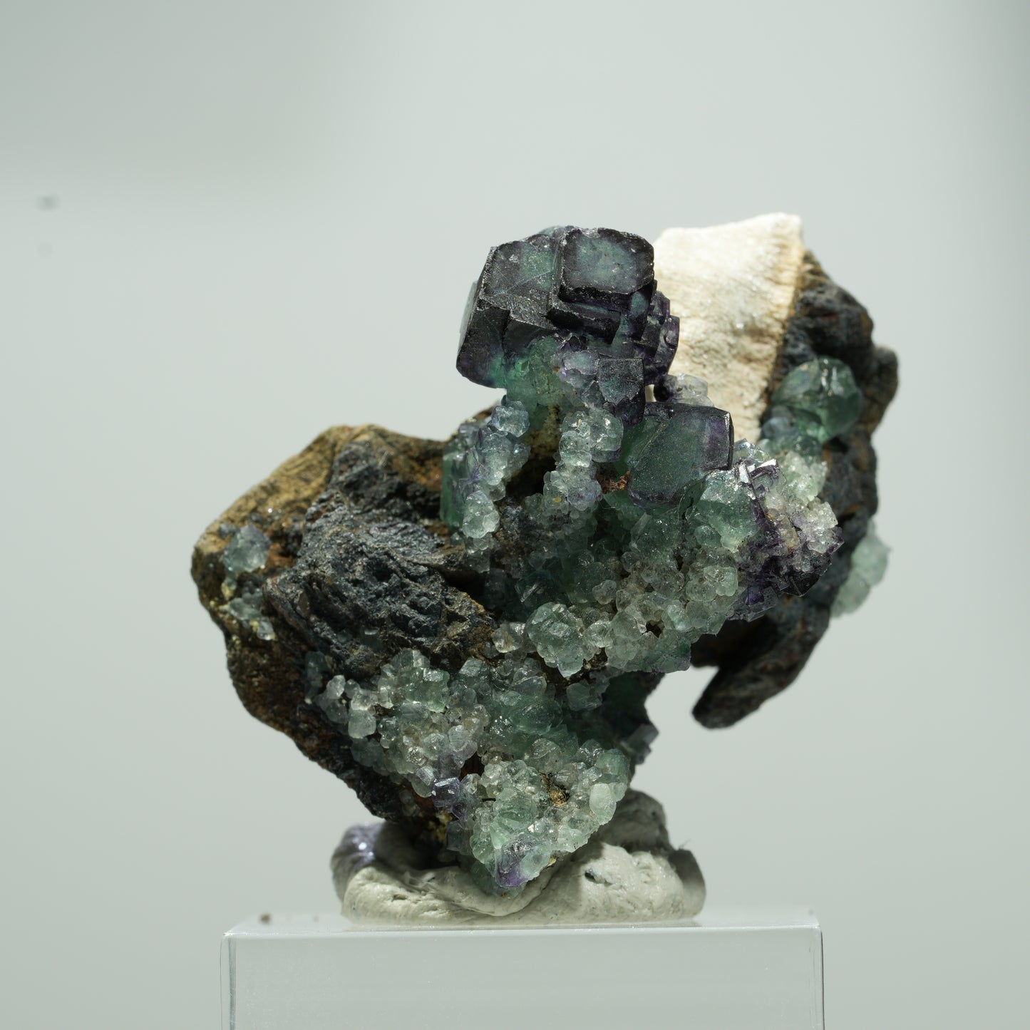 Seltene Phantom Fluorit, Orthoklas Stufe Erongo, Namibia 19*16*11mm #13570