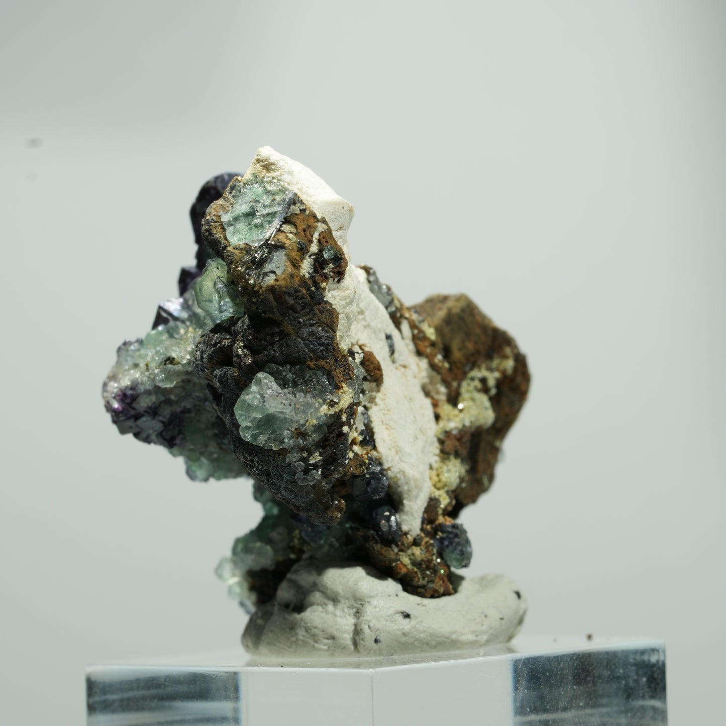 Seltene Phantom Fluorit, Orthoklas Stufe Erongo, Namibia 19*16*11mm #13570